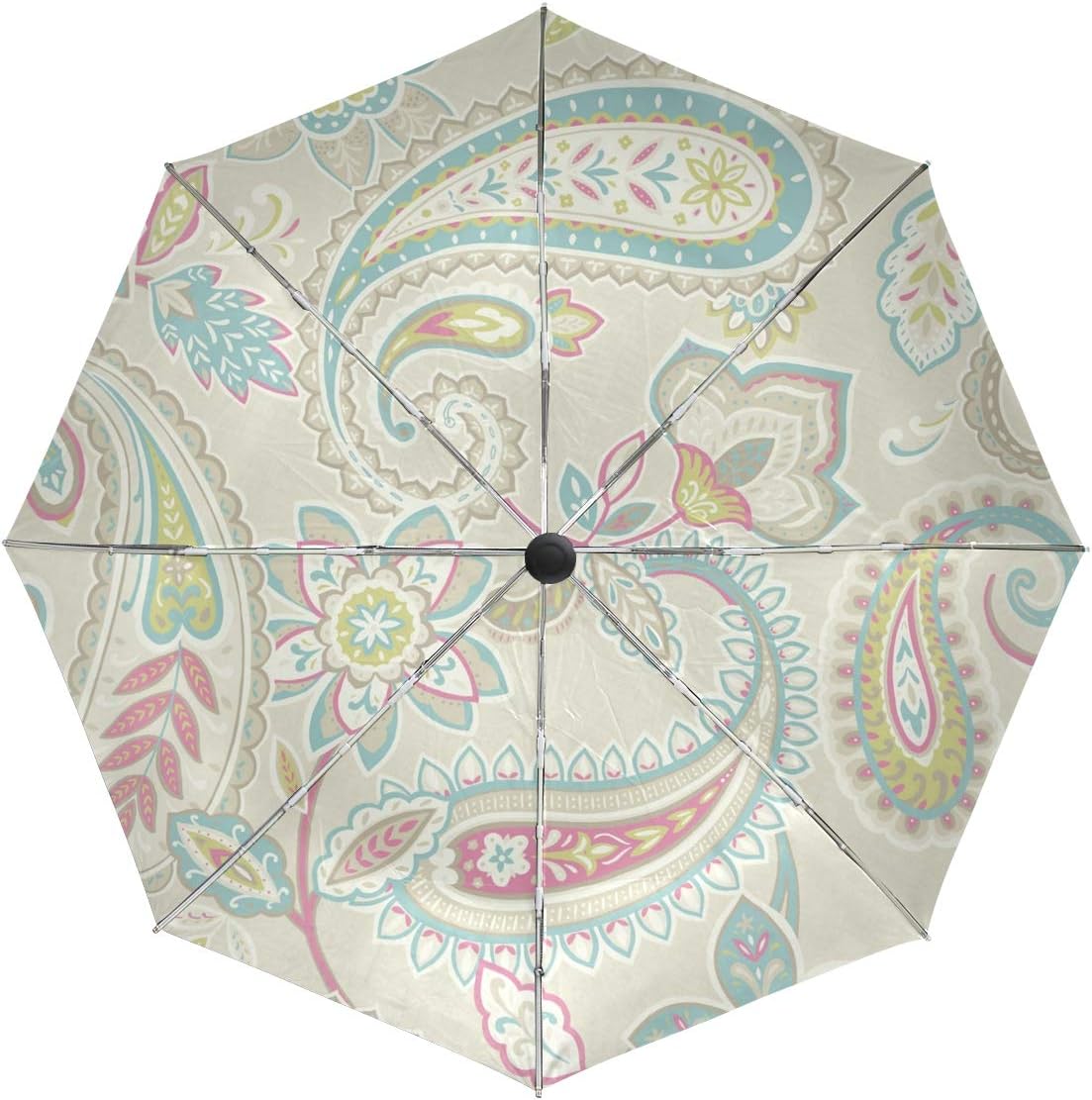 MALPLENA Holden Décor Indira Paisley Wallpaper Automatic Open Umbrella Portable?Fits Men & Women, Gift Choice