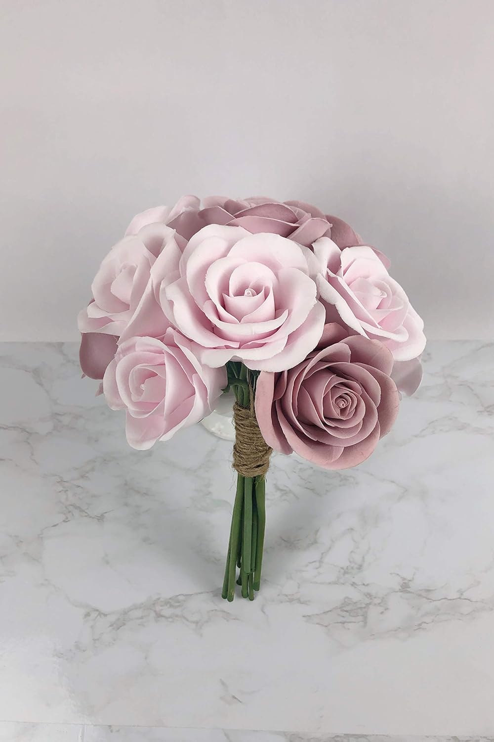 Amazon Com Rustic Blush Wedding Bouquet Handmade