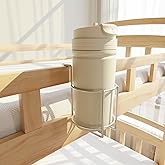 Cup Holder for Bed (Diameter: 3.3IN) Drink Holder Water Bottle/Glass Organizer for Wood Dorm Room Bunk Bed Crib, Metal Toddle Bed,Loft Bedside, Headbed, Car,Office Desk Partition