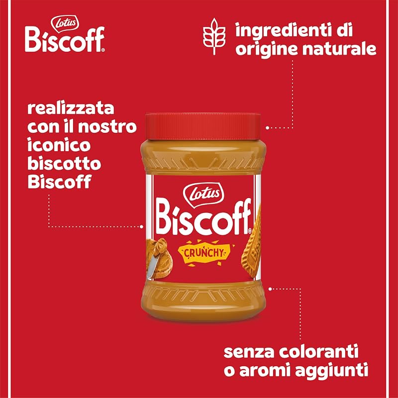 Lotus Biscoff Crema Spalmabile Dolce | Croccante | Vasetto in PET | 380g