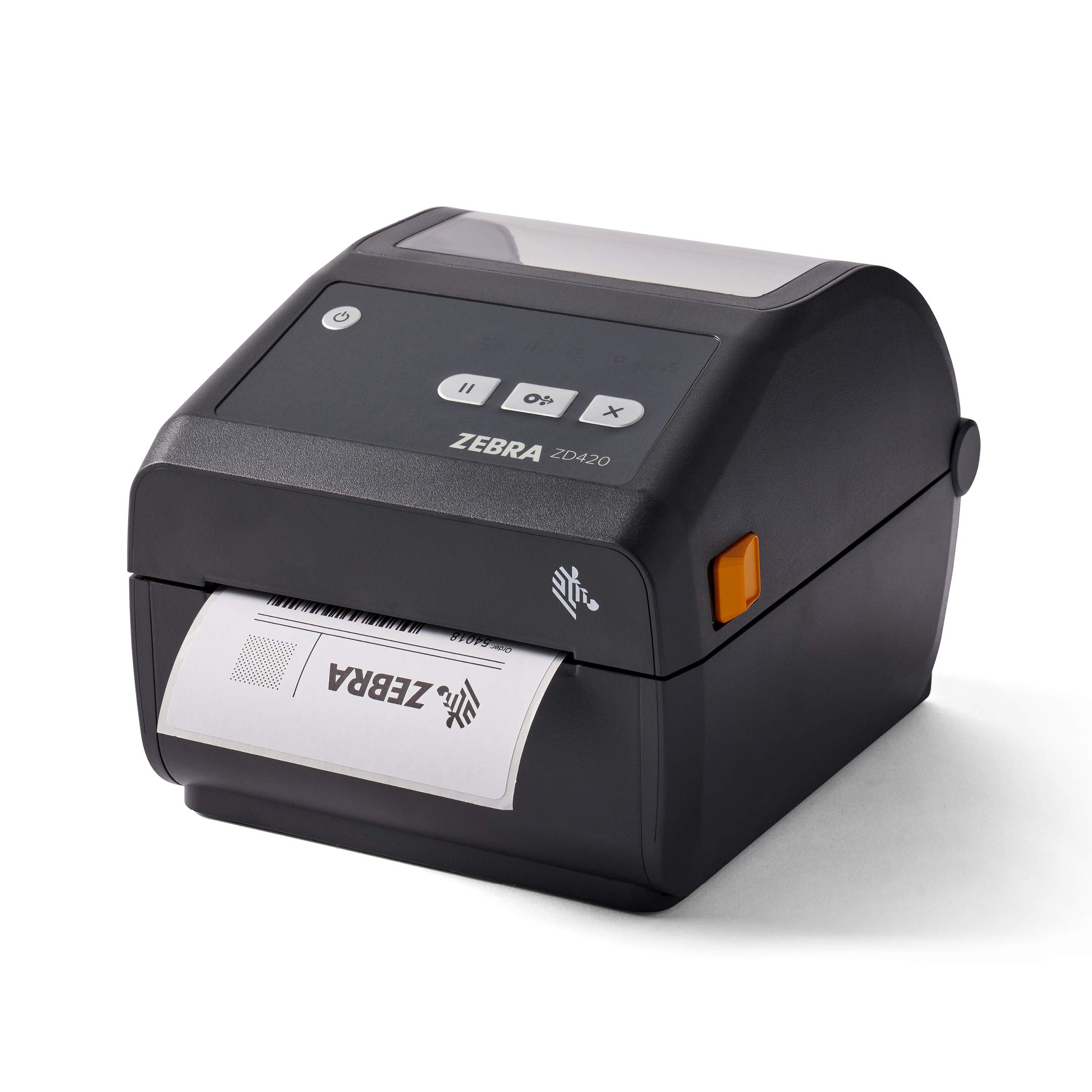 Photo 1 of Zebra ZD420d Direct Thermal Desktop Printer 300 dpi Print Width 4 in Ethernet USB ZD42043-D01E00EZ (Renewed)