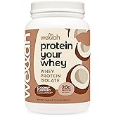 Wellah Protein Your Whey (30 Servings, Coconut Flavored) - Whey Protein Isolate Protein