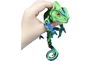 SIPWATE 3D Printed Animals - Articulated Chameleon Toys, Flexible Animals Toy Statue,Movable Joints,Fidget Toys, Desk Home Office Decor, Birthday Halloween