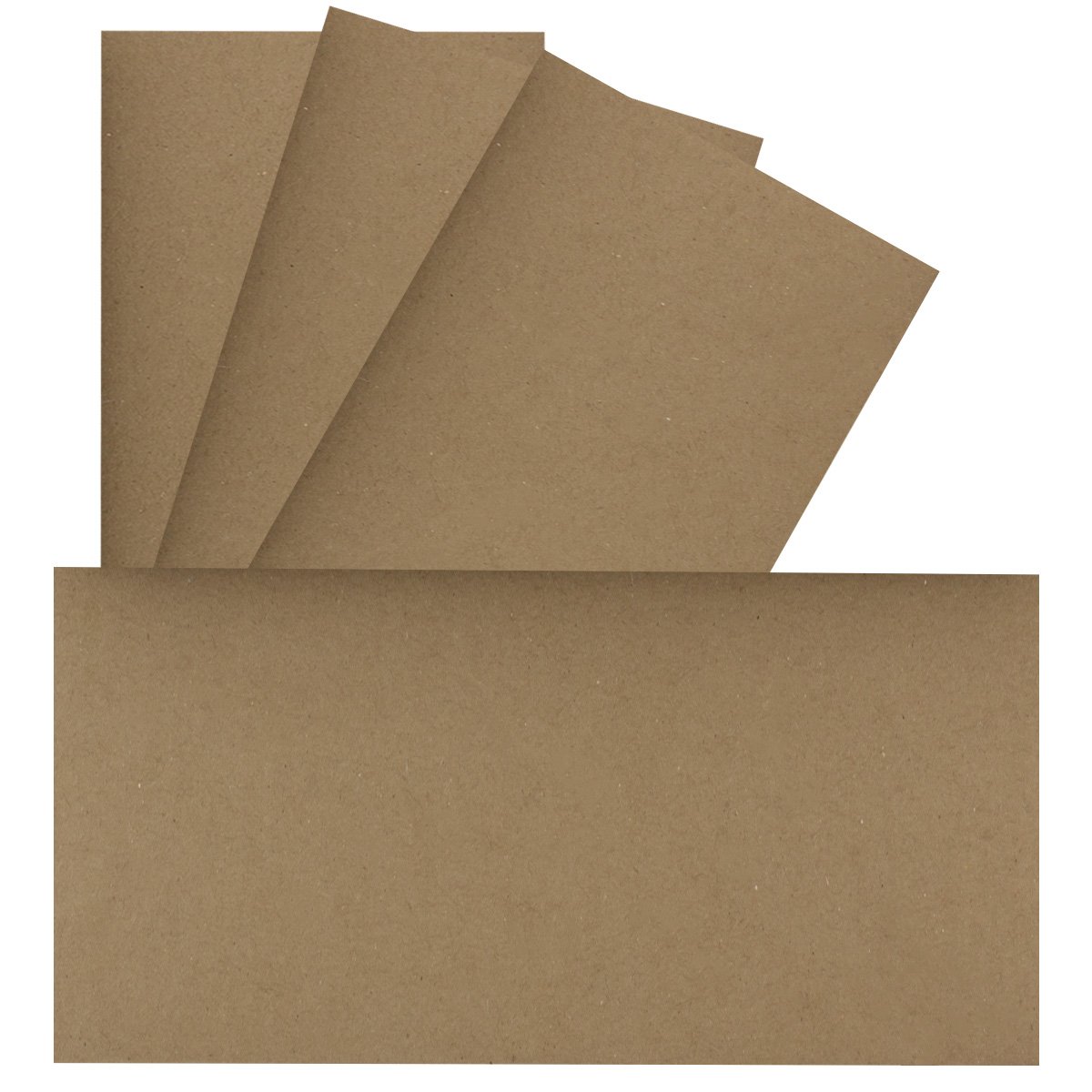 Single cards DIN long | Premium quality, 99 x 210 cm, very robust, suitable for printer!Ideal for greeting cards and invitations – quality brandNeuser FarbenFroh 25 Stück 30S - Sandbraun — image 1