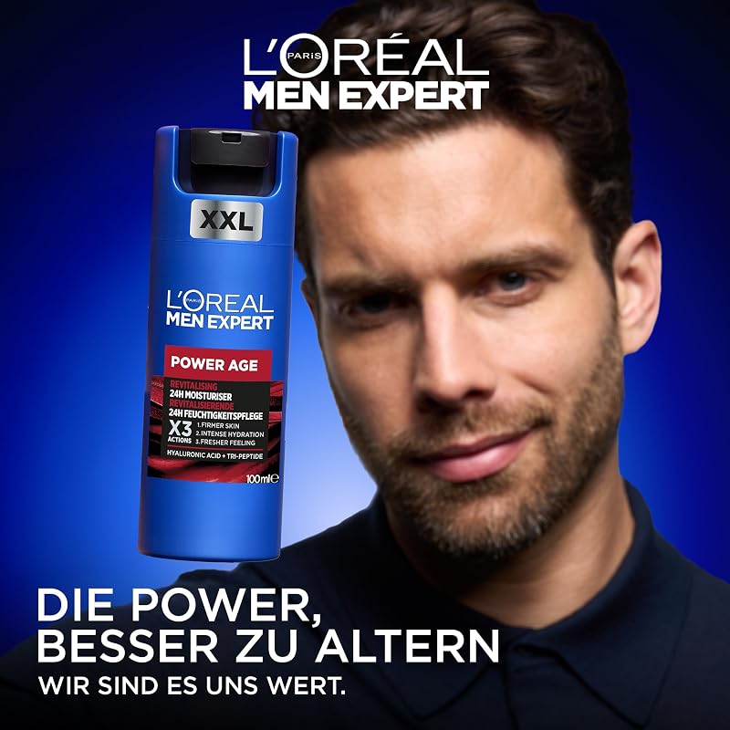 L'Oréal Men Expert Anti-Aging Gesichtscreme gegen Falten für Männer, 100 ml
