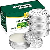 4 Pack Mouse Repellent for Car Engines, Peppermint Oil Rodent Repellent, Helps Keep Mice and Rodents Out of Indoor House Garage, Safe for Humans & Pets