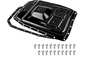 KOONDHEEND 265-854 Transmission Oil Pan with Gasket and Drain Plug and 21*Screw Compatible with Ford Expedition F150 F-250/F-350 Super Duty Lobo Mustang and Lincoln Mark LT Navigator