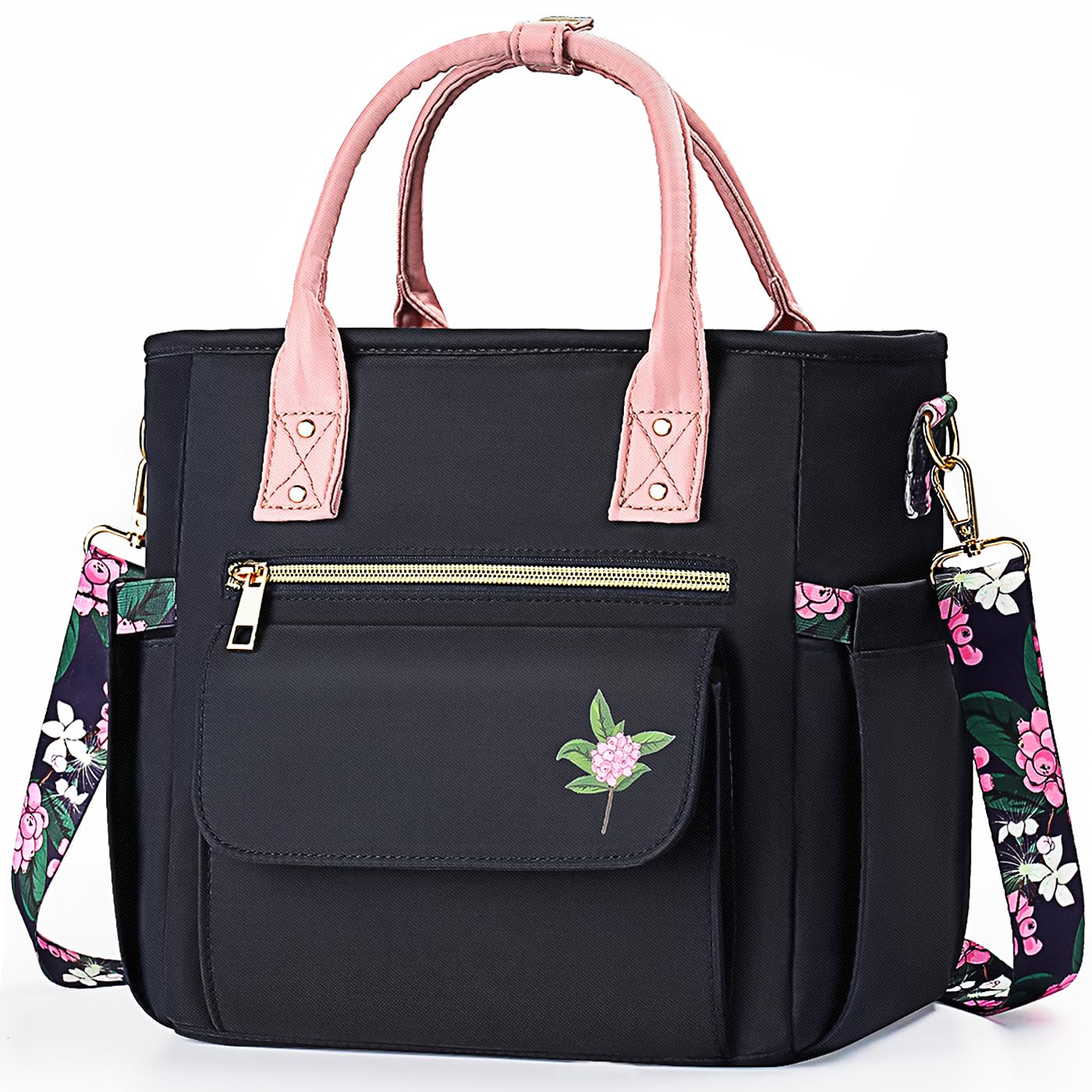 Photo 1 of GLORIEROO Deluxe Insulated Lunch Box Bag Women - Leakproof Waterproof Cooler with Multi Pockets Removable Strap for Work Picnic - Teacher Mothers Day Christmas Birthday Gifts