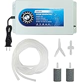 Lamudo Ozone Generator with Timer for Cold Plunge and Hot Tubs | 2-Way Portable SPA Ozonator with Air Stones, 2000mg/h High Output Multipurpose Ozone Machine, Include Check Valve and Y-Tee