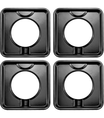 SupHomie Stove Burner Kit - 2x 6" & 2x 8" Porcelain Drip Pans (WB31M20/WB31M19) & Coil Elements (WB30M1/WB30M2) For GE/Hotpoint