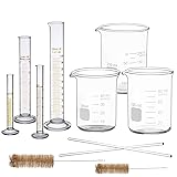 Thick Glass Graduated Measuring Cylinder Set 5ml