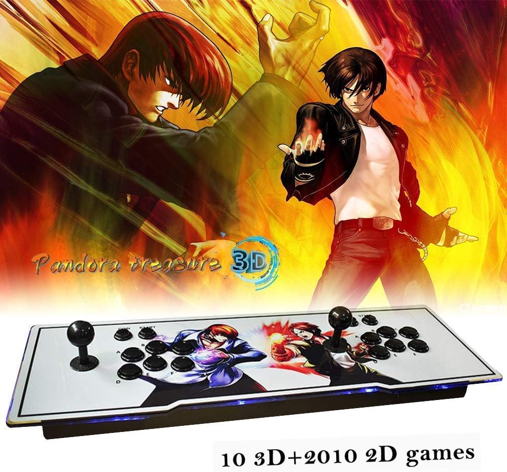 PinPle Arcade Game Console 1080P 3D & 2D Games 2020 in 1 Pandora's Box Kit Classic Arcade Game Machine 2 Players Arcade Machine Arcade Joystick Support Expand 6000+ Games for KOF