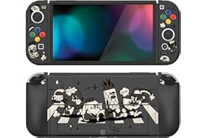 PlayVital ZealProtect Soft Protective Case for Nintendo Switch OLED, Flexible Protector Joycon Grip Cover for Nintendo Switch