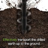 WORKPRO Auger Drill Bit Set Hex Drive 2-Piece 4x22 cm 8x30 cm view 5