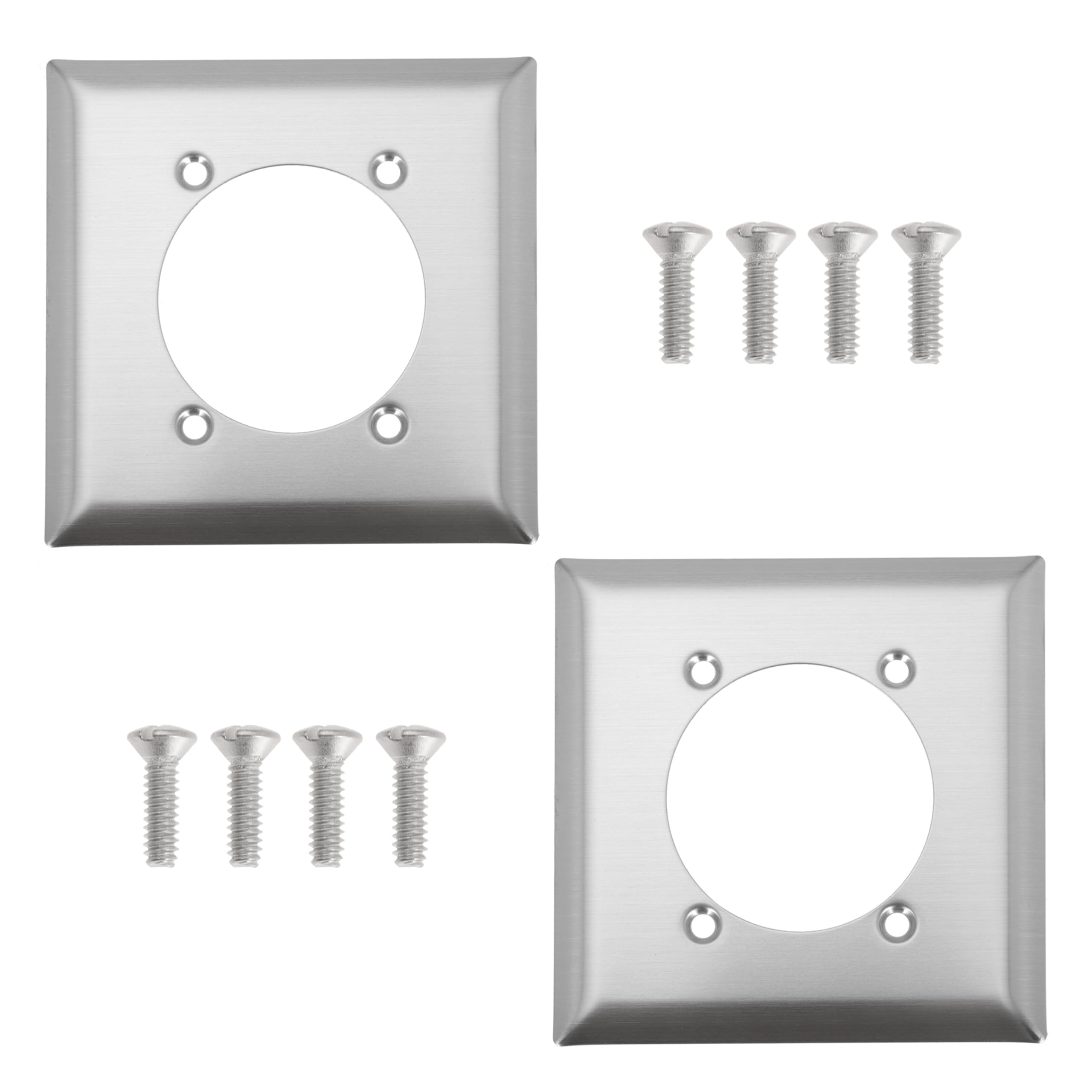 Photo 1 of Single Hole Receptacle Wall Plate, Outlet Covers Wall Plate for Hubbell Bryant 313292 SS701 9450A, 4.56" Length 4.5" Width 0.21" Thick (Pack of 2)