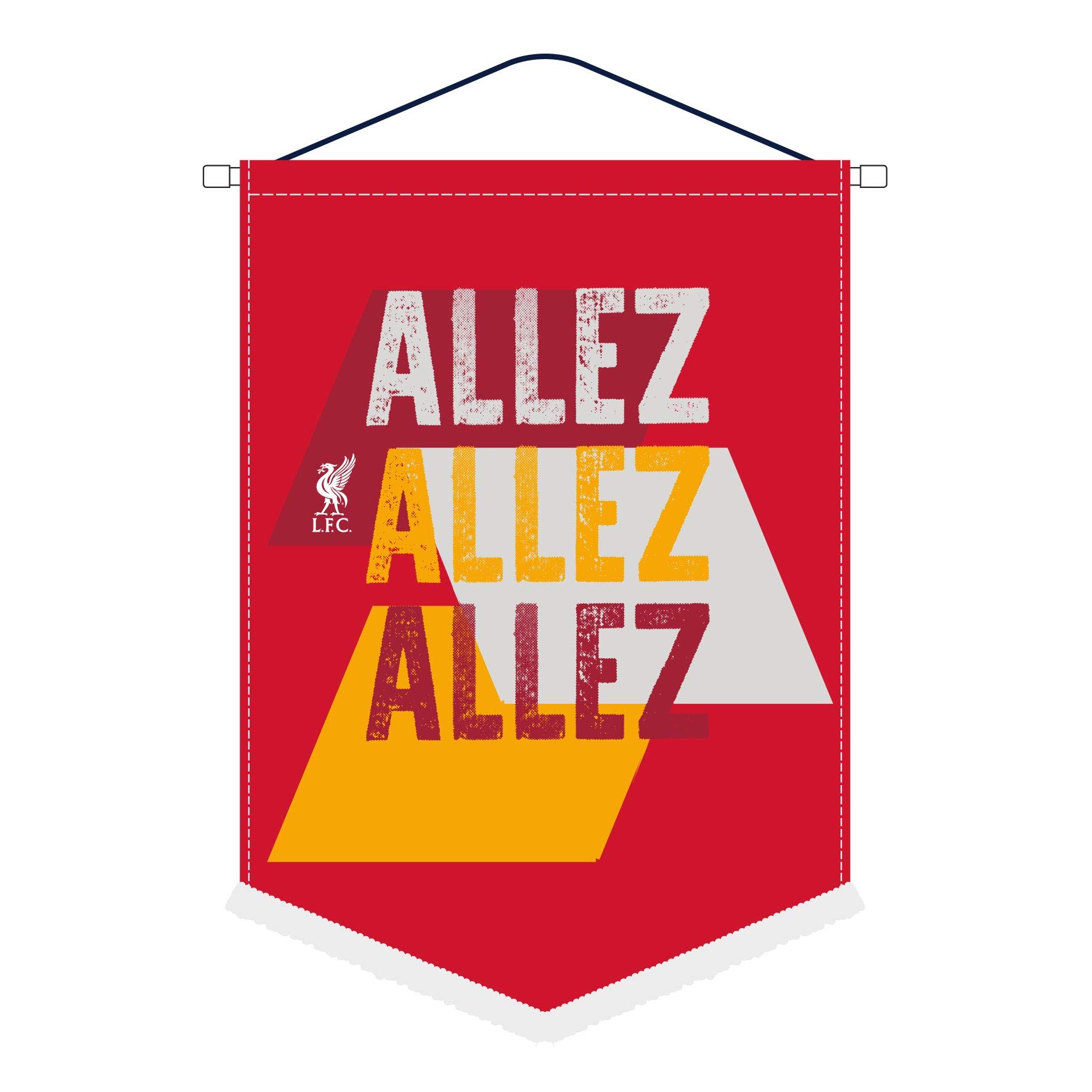 Liverpool FC Red Football Allez Allez Pennant LFC Official