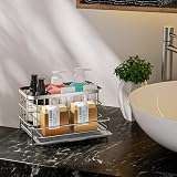 HapiRm Kitchen Sink Organiser 4 in 1 Silver Stainless Steel Caddy view 7