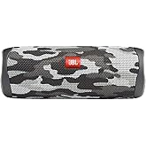 JBL Flip 5 Portable Waterproof Wireless Bluetooth Speaker - Black Camo (Renewed)
