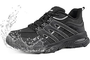 CENNID Women's Waterproof Hiking Shoes Wide Work Outdoor Slip-on Arch Support Lightweight Trail Non Slip Trekking Walking Sneaker