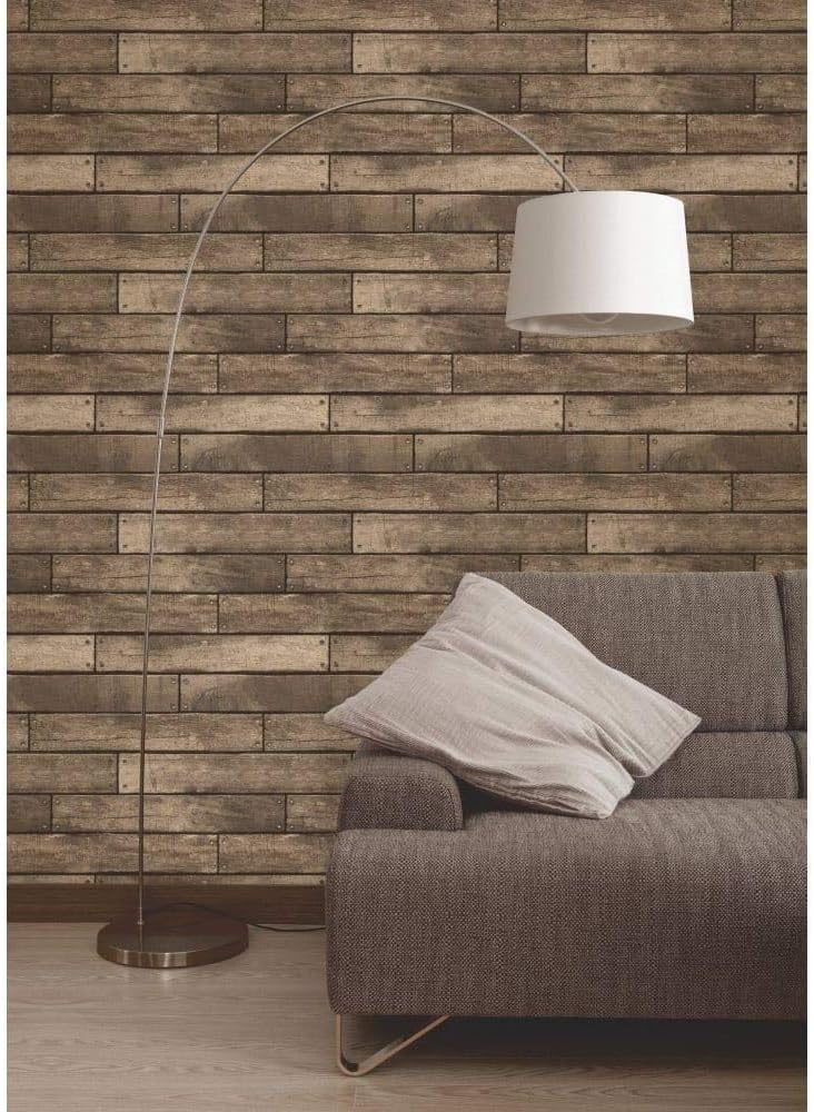 Brewster FD31289 Wooden Plank Wallpaper - Gold, 53 x 53 cm - Image 4