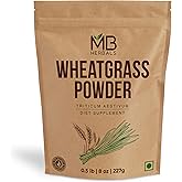 MB Herbals Wheatgrass Powder 8 oz (1/2 lb) | 100% Pure, Non-GMO, Lab Tested, Gluten-Free | Fine Green Powder for Juices, Smoothies & Daily Greens | Vegan-Friendly