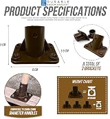 TDBS The Dustpan and Brush Store 3-Pack Plastic Broom Bracket 1 1/8" view 6