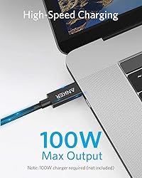 Anker USB C Cable,Thunderbolt 3.0,100W
