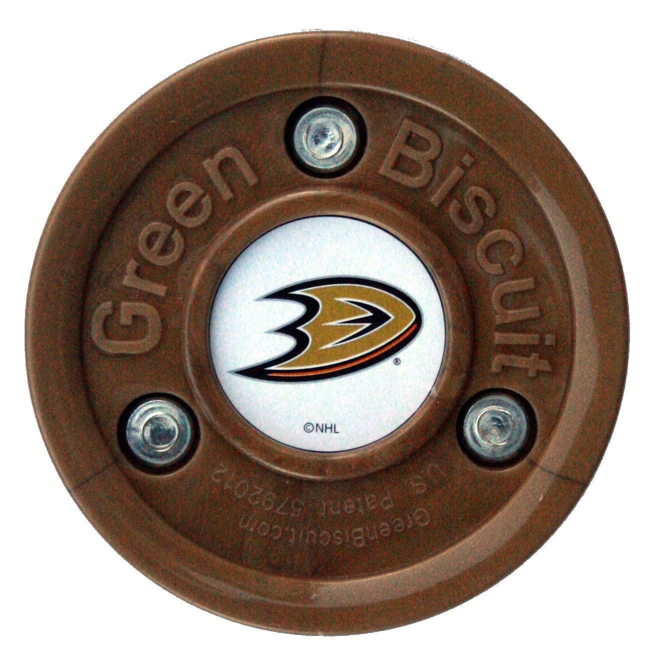 NHL Green Biscuit ANAHEIM DUCKS Off-Ice training Puck