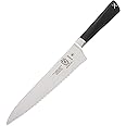 Mercer Culinary Züm Forged Utility Wavy Edge Knife, 6 Inch,Black