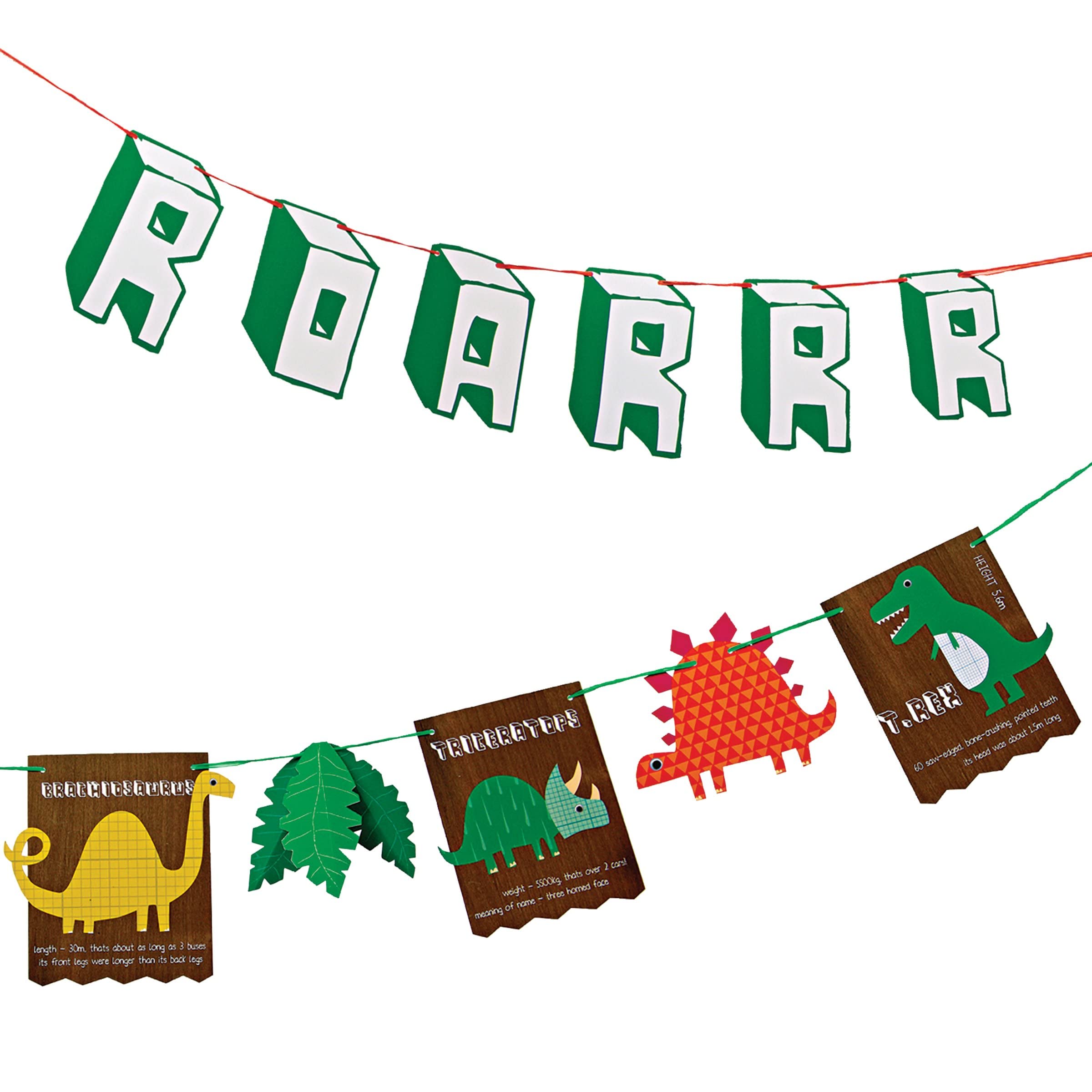 Meri Meri Roarrr! Dinosaur Party Garland (Pack of 1)
