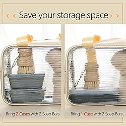 TITATI Large Travel Soap Case, Leakproof Shampoo