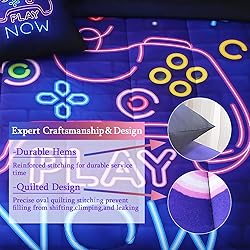 JQinHome Full Gamer Comforter Set 8 Piece Bed in A