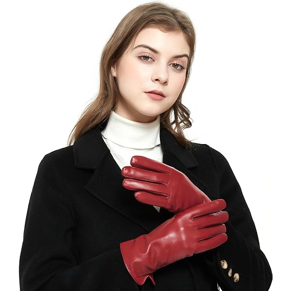 Cole Haan Premium Brown Leather Gloves for Men, Size X-Large, Touchscreen Thumb and