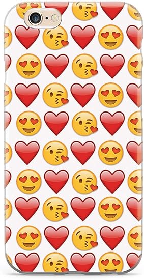 Amazon Com Inspired Cases 3d Textured Iphone 6 6s Case Rubber Bumper Cover Protective Phone Case For Apple Iphone 6 6s Emoji Love