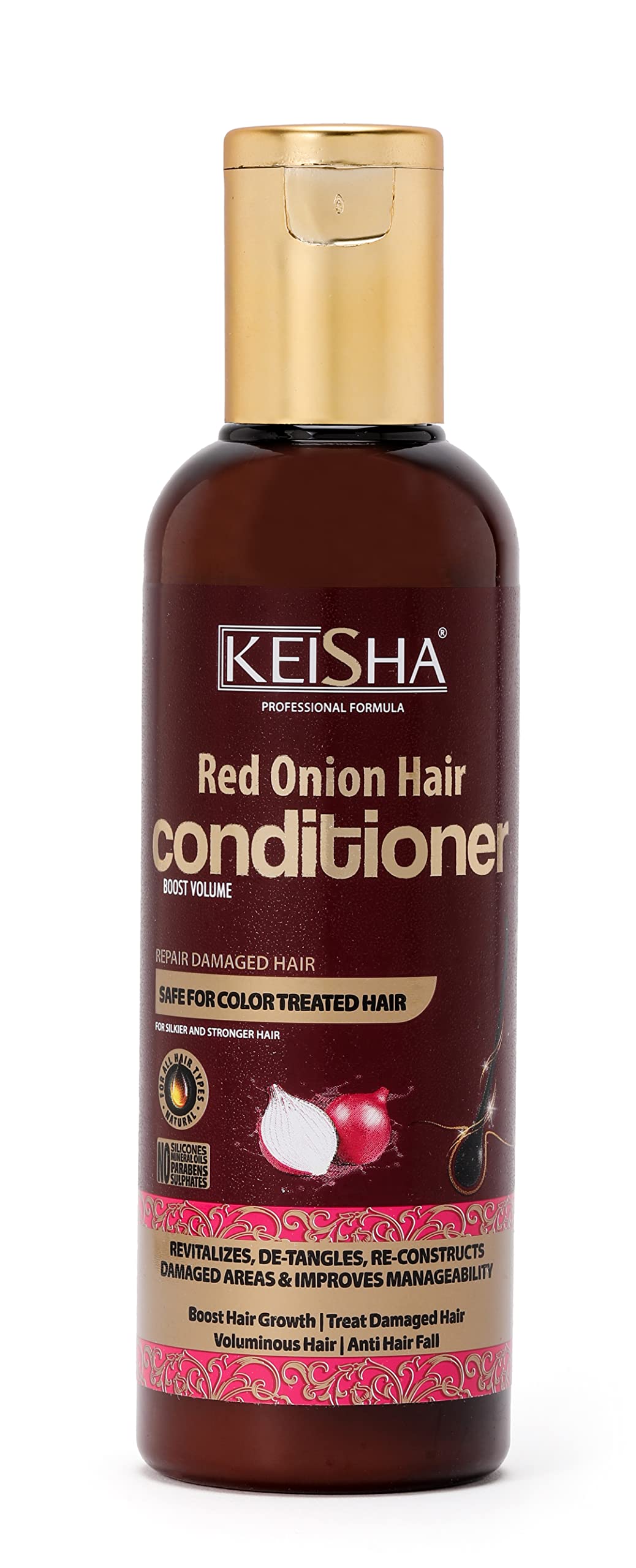 Keisha Red Onion Hair Conditioner 200ml to repair damaged hair sulphate free