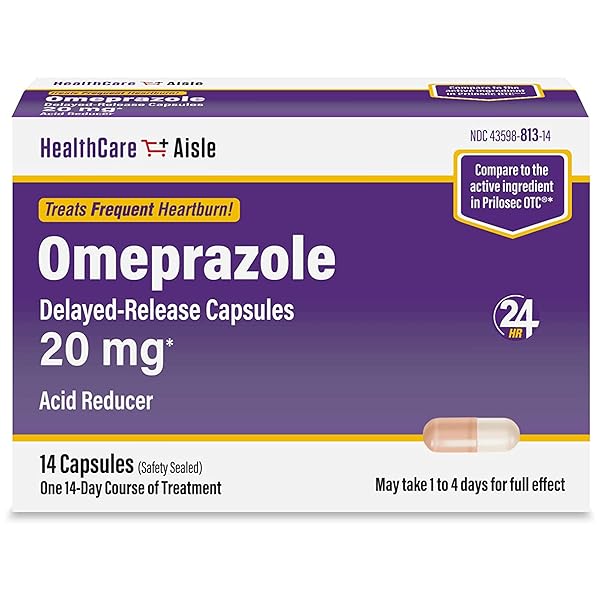HEALTHCAREAISLE OMEPRAZOLE 20 MG – 14 DELAYED-RELEASE CAPSULES...