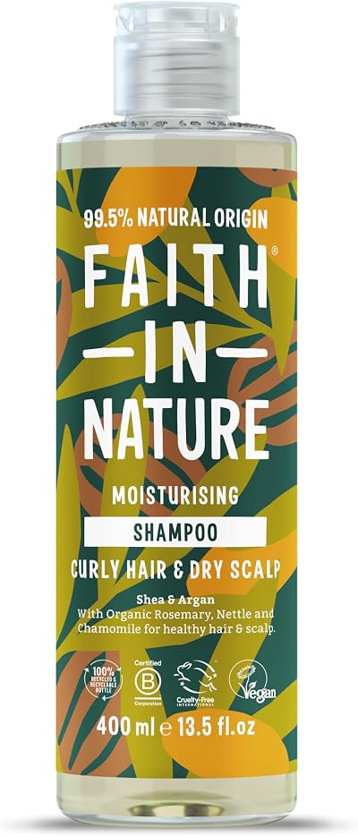 Faith in Nature Shea & Argan Shampoo Moisturising for Curly Hair 400ml