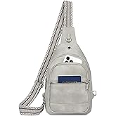 BOSTANTEN 7L Sling Bag For Women CrossBody Bags Large Cross Body Purse Vegan Leather Sling Backpack for Travel Essentials