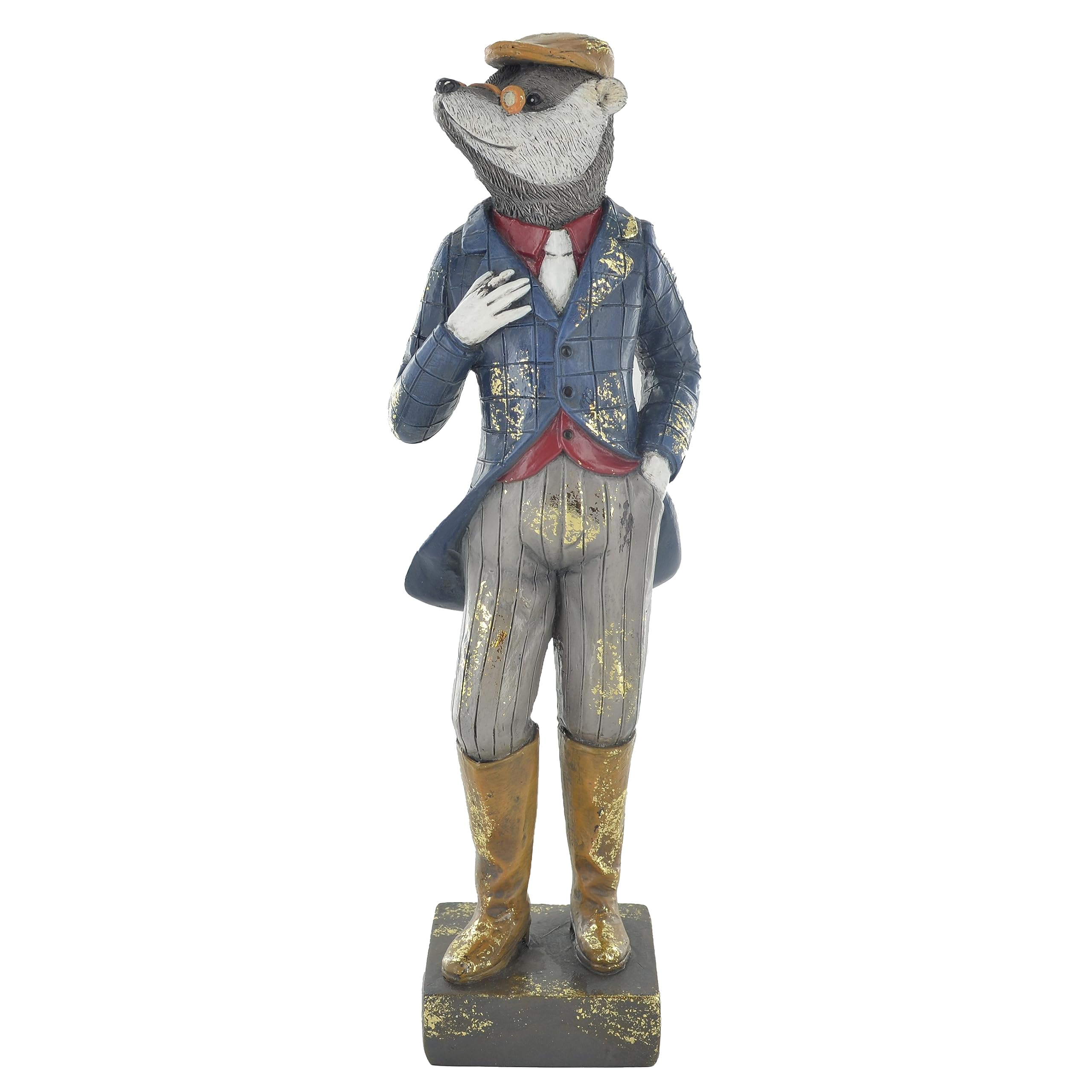 Fiesta Studios Badger Dapper Statue Vintage Clothing, Wind In The Willows H25cm