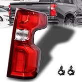 LED Tail Light Compatible With 2019-2026 Chevy Silverado 1500 Right Side | 2020-2023 Silverado 2500HD 3500HD, Passenger Side,Only Fit Factory Led Model,Taillight Brake Rear Lamp,with Bulb and Harness