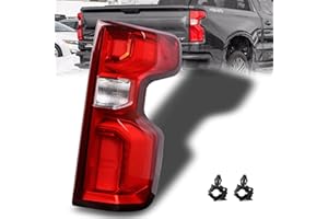 Nakuuly LED Tail Light Assembly Compatible With 2019-2023 Chevy Silverado 1500 Right Passenger Side LED Style Taillights Brak