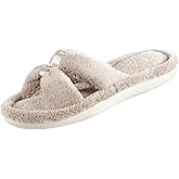 isotoner Women's Signature X-Slide Slipper, Satin Trim with Memory Foam