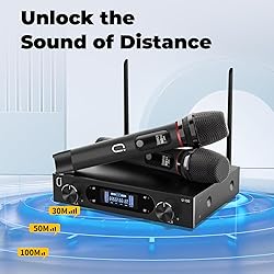 HWWR Wireless Microphones, Professional UHF