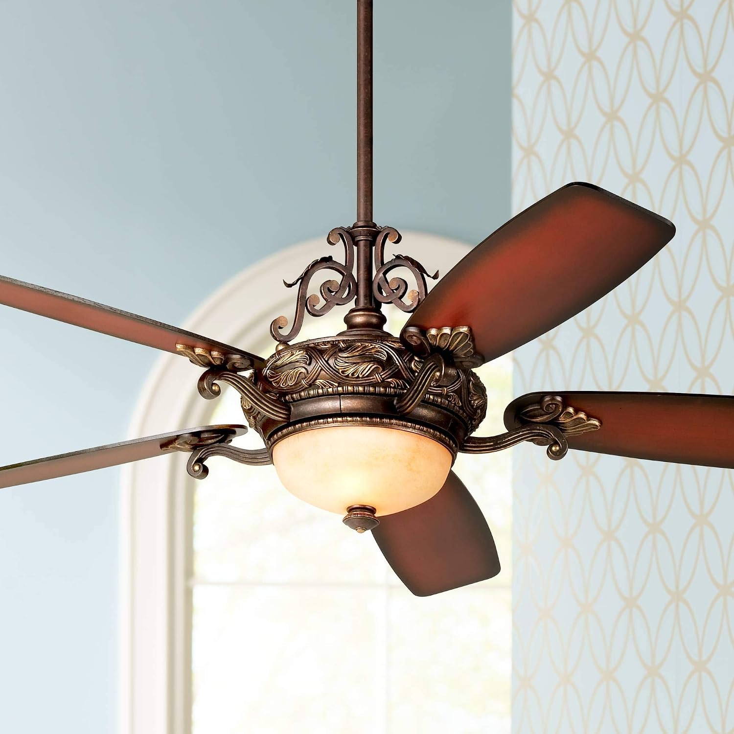 56" Casa Esperanza8482; Teak Finish Blades Ceiling Fan - - Amazon.com