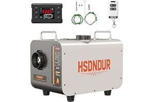 HSDNDUR Diesel Heater 12V/24V/110V, 8KW Diesel Heater with Remote Control, LCD Switch, Built-in Inverter Parking Heater for Camper, RV, Travel Trailer, Home, Boat, Tent