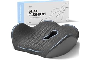 JESIDO Seat Cushion for Office Chair, Sciatica and Tailbone Pain Relief Cushion, Coccyx Cushion for Car, Desk Chairs, Wheelchair