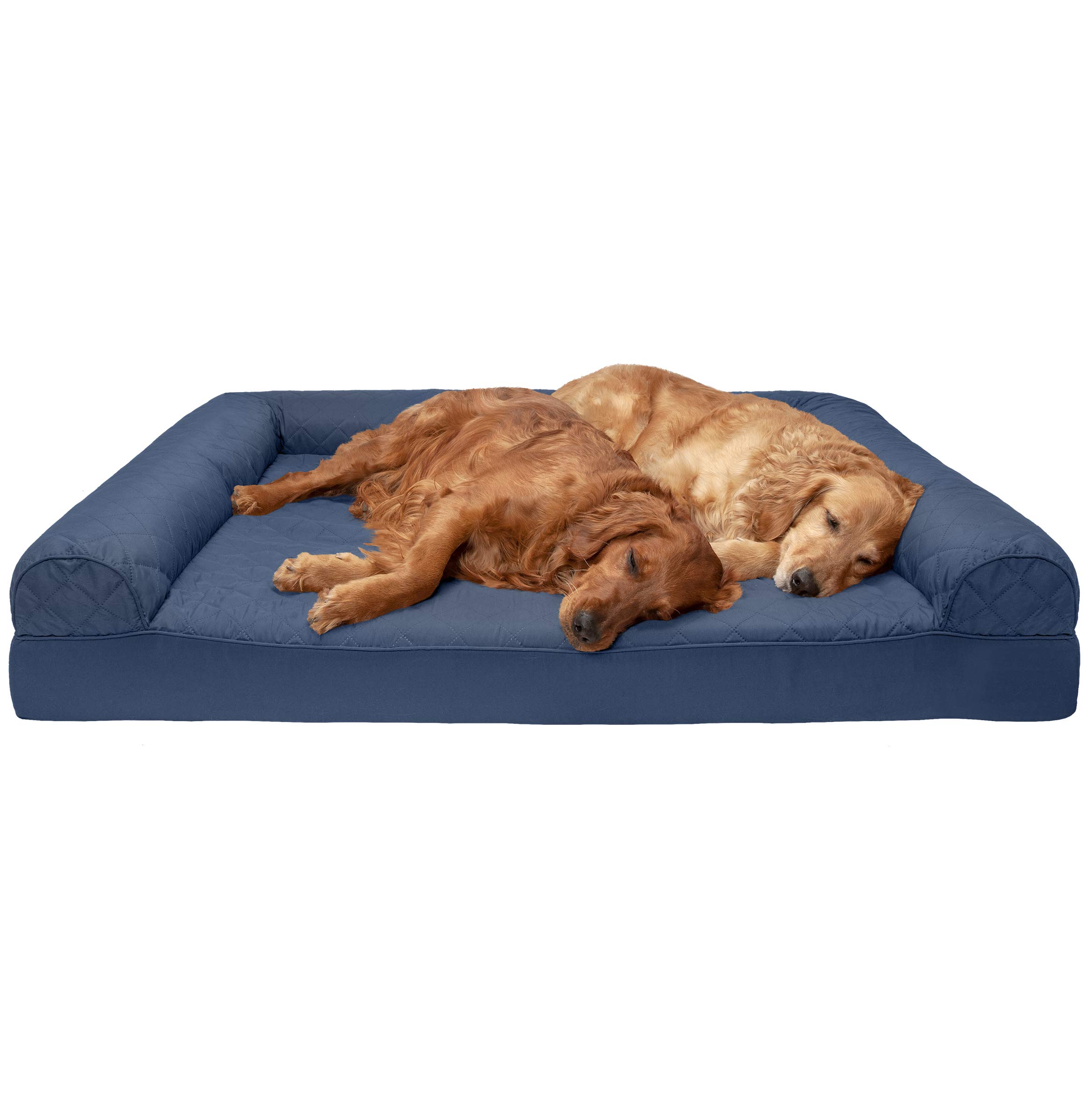 Furhaven - Orthopedic Sofa-Style Traditional Living Room Couch Dog Bed - Available in Multiple Colors & Styles