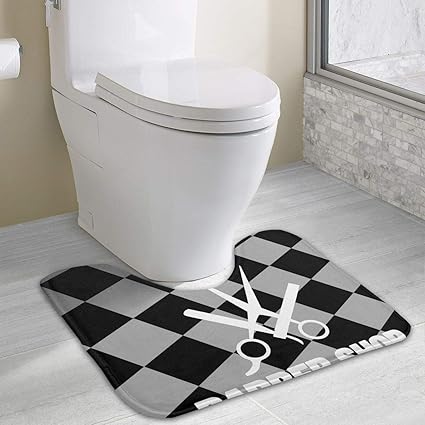 Amazon Com Bennett11 Barber Shop U Shaped Toilet Floor Rug