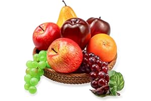 Ikosora 8 Pcs Fake Fruit Pack, Artificial Fruit Set for Decoration Home, Simulation Fruit Props for Party Decoration Kitchen 