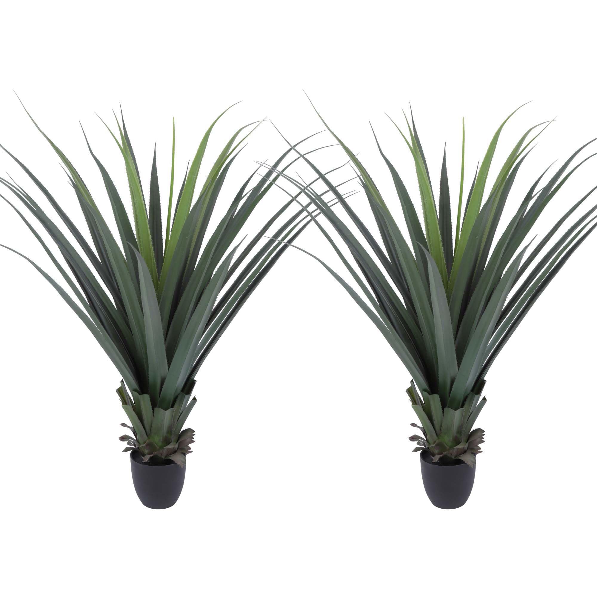 Photo 1 of Logkity Artificial Spiked Agave Plant 40inch Faux Agave Plants for Front Porch Patio Indoor Outdoor Home Office Decor (2PACK)